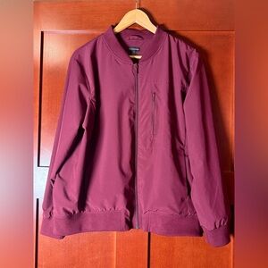 Banana Republic Men’s Maroon Bomber Jacket Size XL